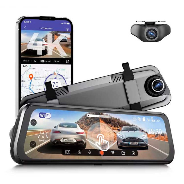 AZDome AR09 4K 2CH Wifi innerbackspegel dashcam