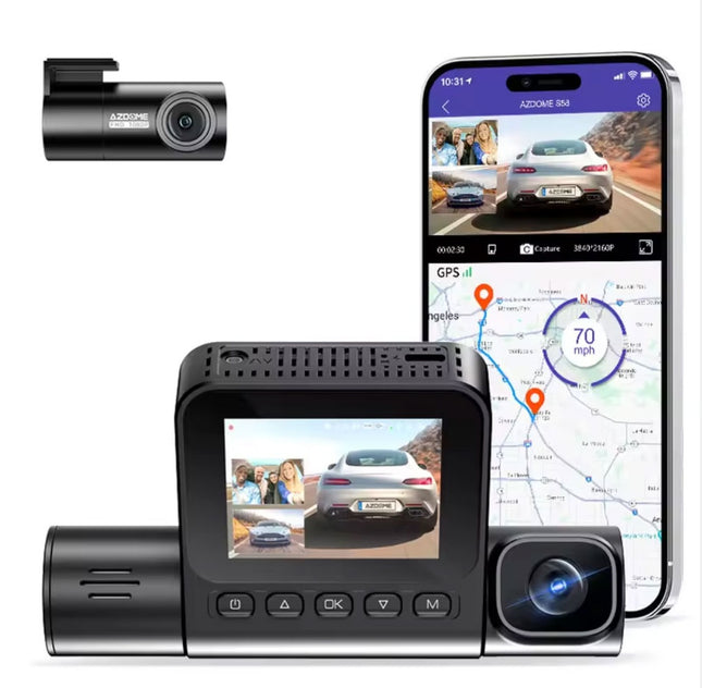 AZDome S58 4G 3CH 4K Wifi GPS dashcam