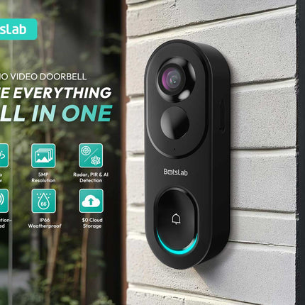 Botslab R810 5MP panorama 180 graders videodörrklocka