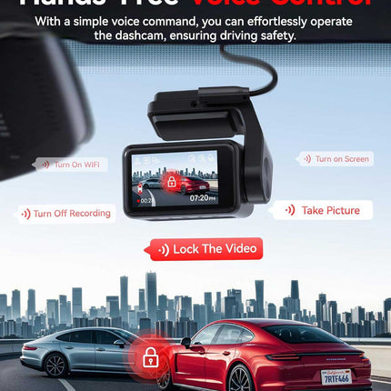 Redtiger F4 Pro 2CH 4K Touch Wifi GPS 128gb dashcam