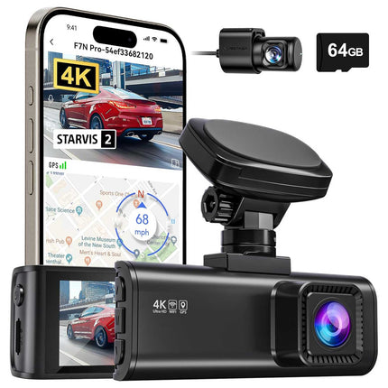 <tc>Redtiger F7N Pro 4K Wifi GPS 2CH 64gb dashcam</tc>