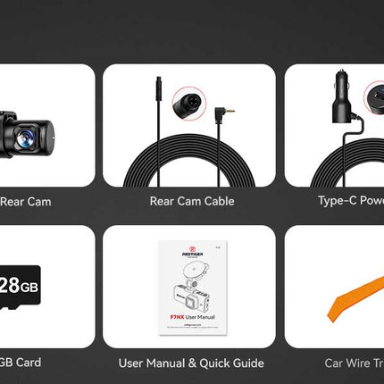 <tc>Redtiger F7NX 4K Touch Wifi GPS 2CH 128gb dashcam</tc>