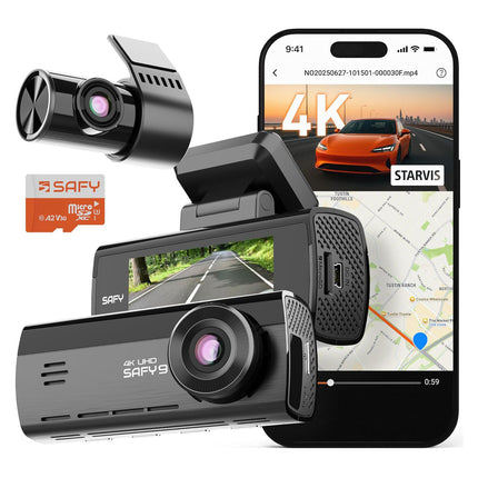 <tc>SAFY9 2CH 4K wifi GPS 64 GB dashcam</tc>