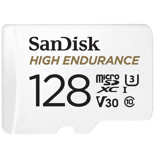 SanDisk 128 GB High Endurance U3 V30 microSD-kort