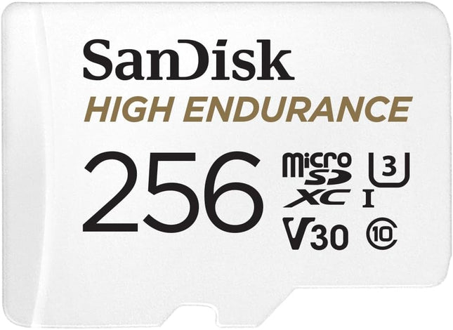 SanDisk 256 GB High Endurance U3 V30 microSD-kort