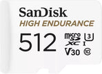 SanDisk 512 GB High Endurance U3 V30 microSD-kort