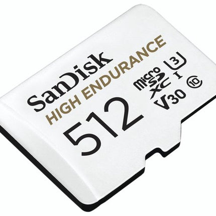<tc>SanDisk 512 GB High Endurance U3 V30 microSD-kort</tc>