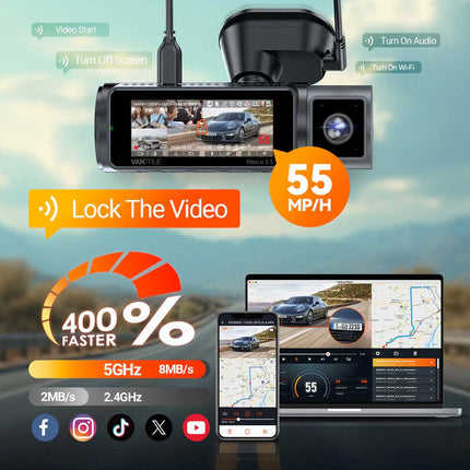 <tc>Vantrue N5S Cloud 2K 4CH Wifi GPS 360 graders dashcam</tc>