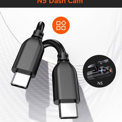 Vantrue N5 / N5S 15 meter kabel för bakkamera