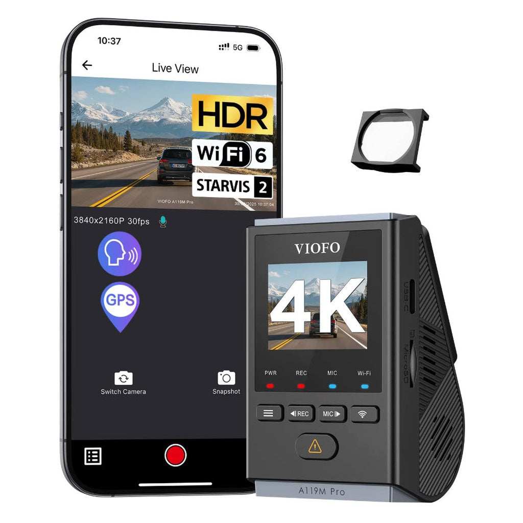 Viofo A119M Pro 4K wifi GPS-dashcam