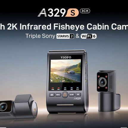 Viofo A329S 3CH 4K Wifi GPS dashcam
