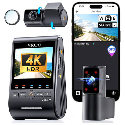 <tc>Viofo A329T 3CH 4K wifi GPS-dashcam</tc>