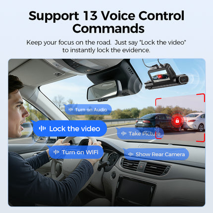 <tc>AZDome</tc> M660 Max 4-kanals 128 GB 4K Wi-Fi GPS 360-graders bilkamera