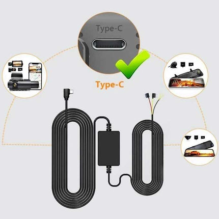 <tc>Wolfbox hardwire kit USB-C 3-wire</tc>