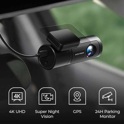 <tc>Wolfbox i05 4K Wifi GPS 2CH 32gb dashcam</tc>