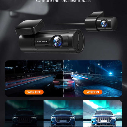 <tc>Wolfbox i05 4K Wifi GPS 2CH 32gb dashcam</tc>