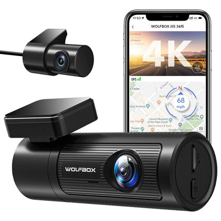 <tc>Wolfbox i05 4K Wifi GPS 2CH 32gb dashcam</tc>