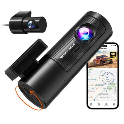 <tc>Wolfbox i05 4K Wifi GPS 2CH 32gb dashcam</tc>