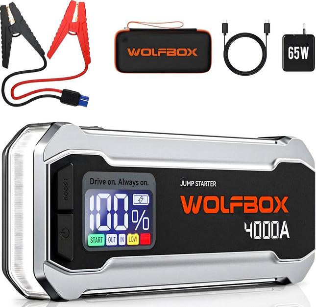 <tc>Wolfbox MegaVolt 24 4000A startbooster och powerbank</tc>