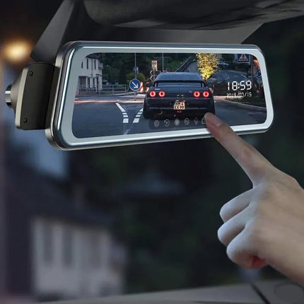 Nanocam T55 4K 2CH Full Mirror Wifi GPS 32gb innerbackspegel dashcam