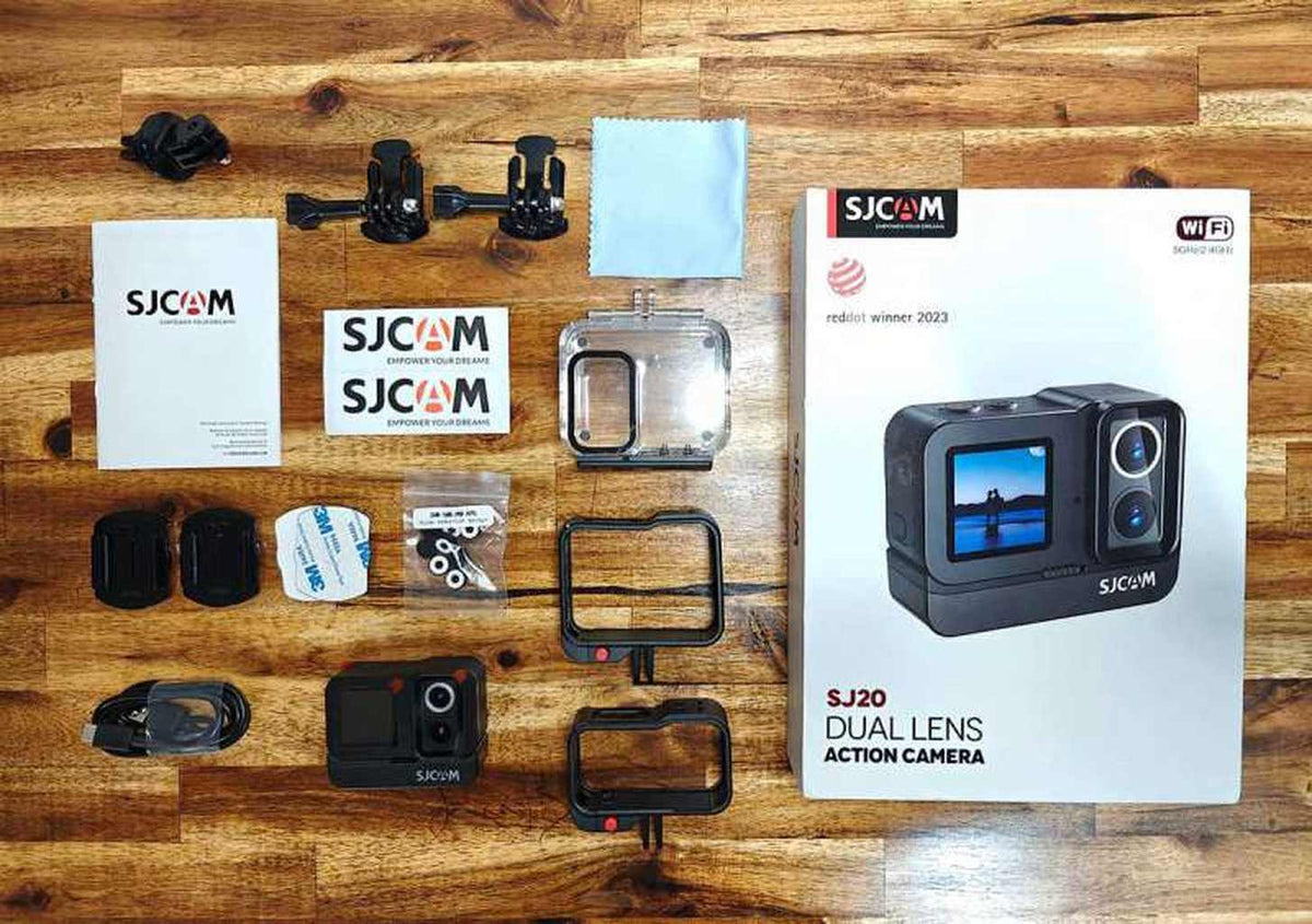 SJCAM SJ20 4K 60fps Dual lens Wifi actionkamera och dashcam