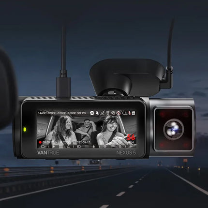 Vantrue N5 2K QuadHD 4CH Wifi GPS 360-graders dashcam