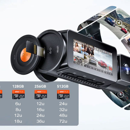 Vantrue N5 2K QuadHD 4CH Wifi GPS 360-graders dashcam